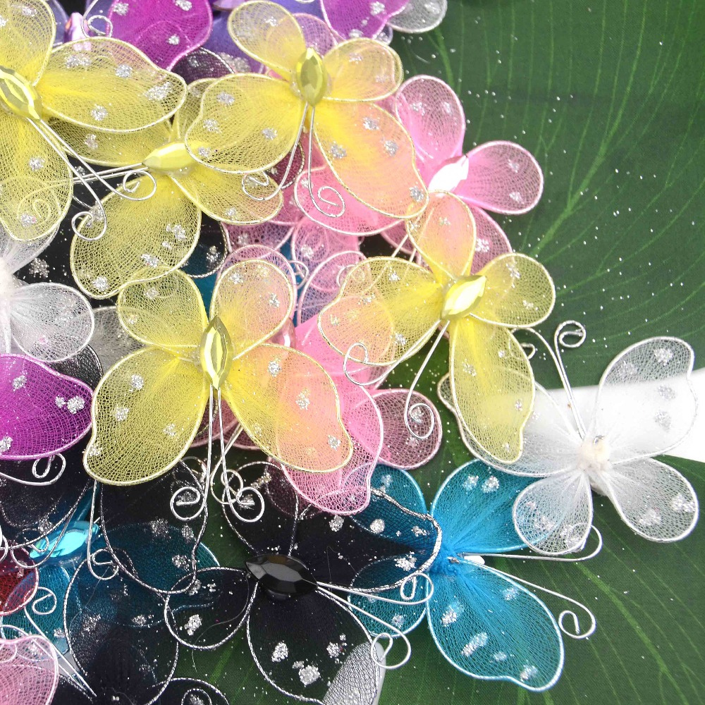 3D Mesh Butterflies Craft Decoration (20 Pcs) 3D Mesh Butterflies Craft Decoration (20 Pcs)