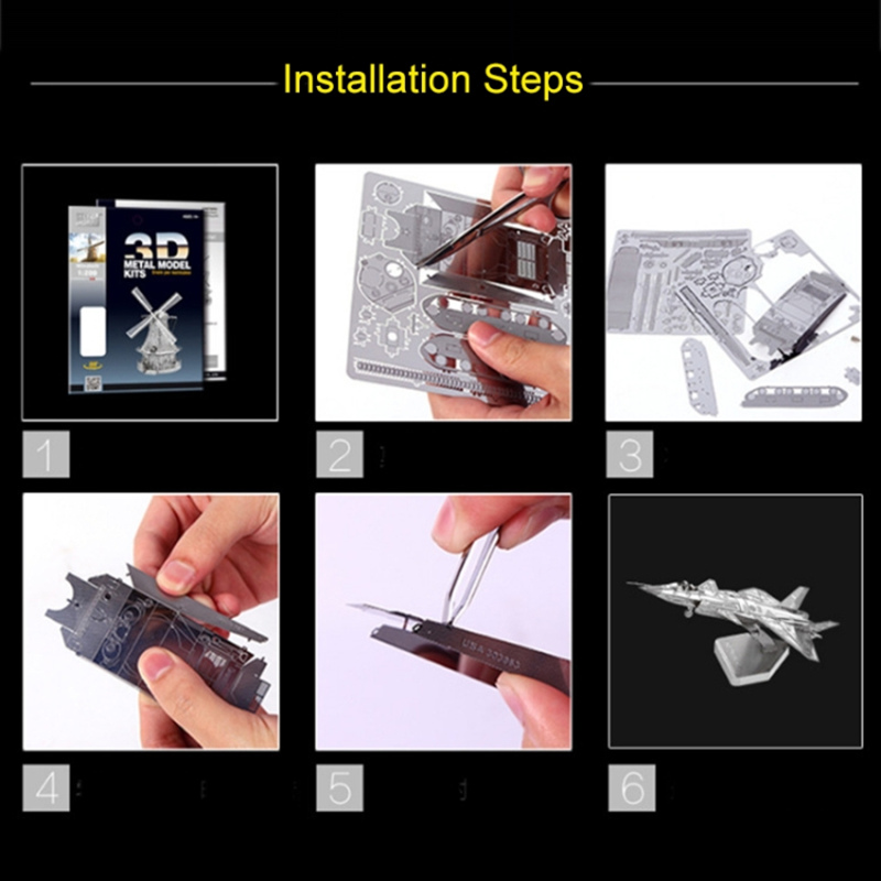 3D Metal Assembly Model World Building Handmade DIY Puzzle Adult Kids Toy Style Gift Fighter Castle Drum Metal Puzzle 3D Metal Assembly Model World Building Handmade DIY Puzzle Adult Kids Toy Style Gift Fighter Castle Drum Metal Puzzle