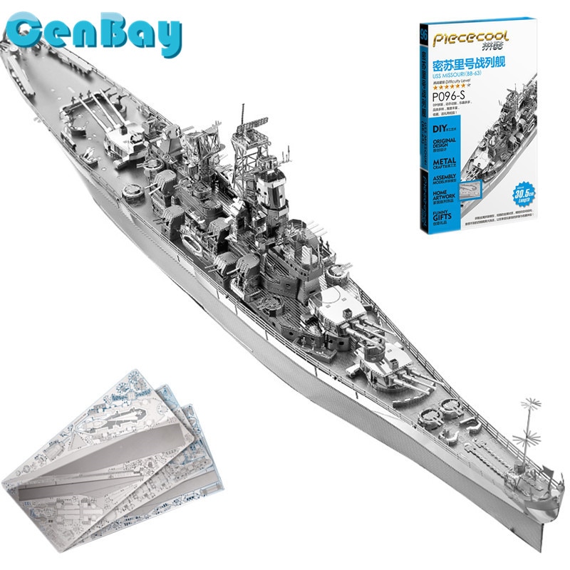 3D Metal Puzzle DIY Battleship Puzzle