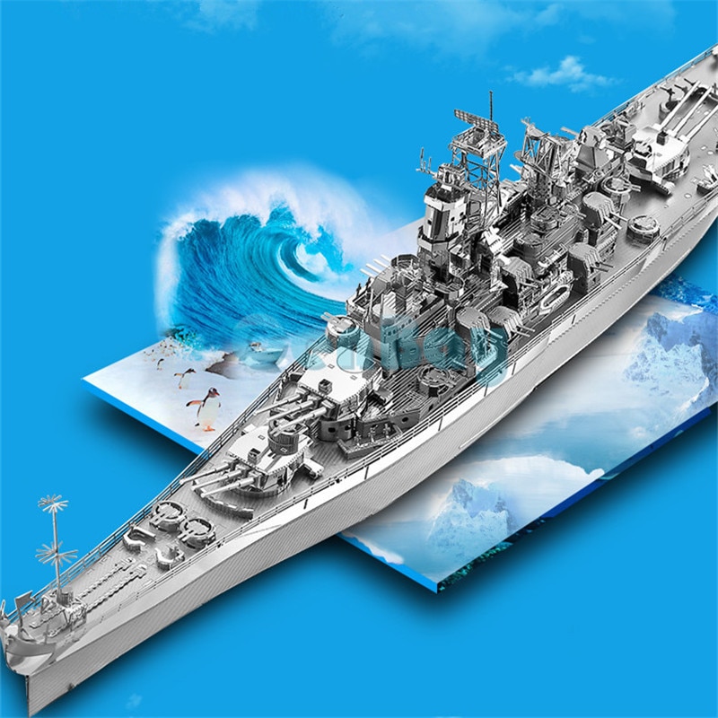 3D Metal Puzzle DIY Battleship Puzzle
