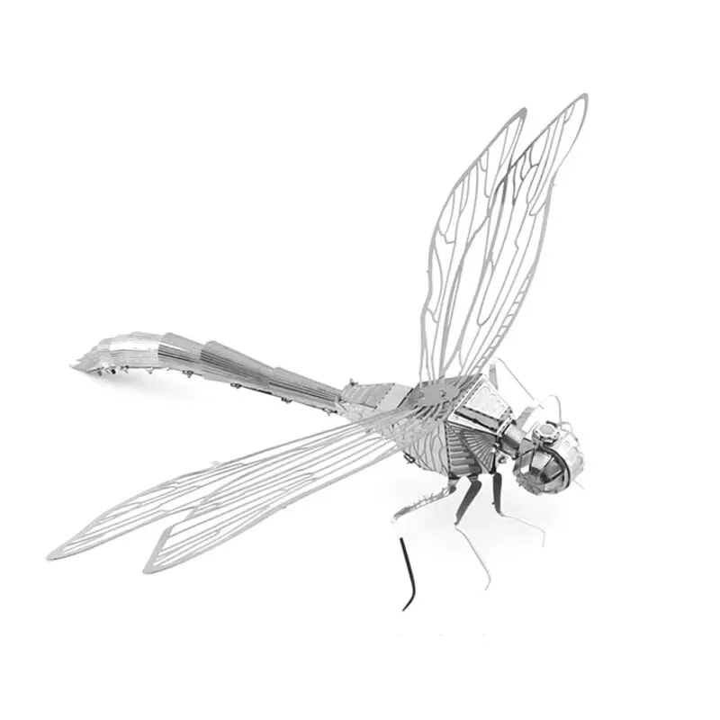 3D Metal Puzzle Dragonfly DIY Model Building Kit Adult Toys Birthday Gift