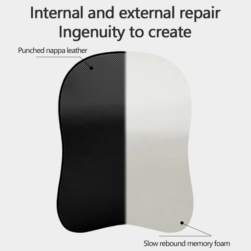 3D Nappa Leather Memory Foam Headrest Car Neck Pillow Support Neck Rest Pillow for Car Pain Relief Travel Neck Support 3D Nappa Leather Memory Foam Headrest Car Neck Pillow Support Neck Rest Pillow for Car Pain Relief Travel Neck Support