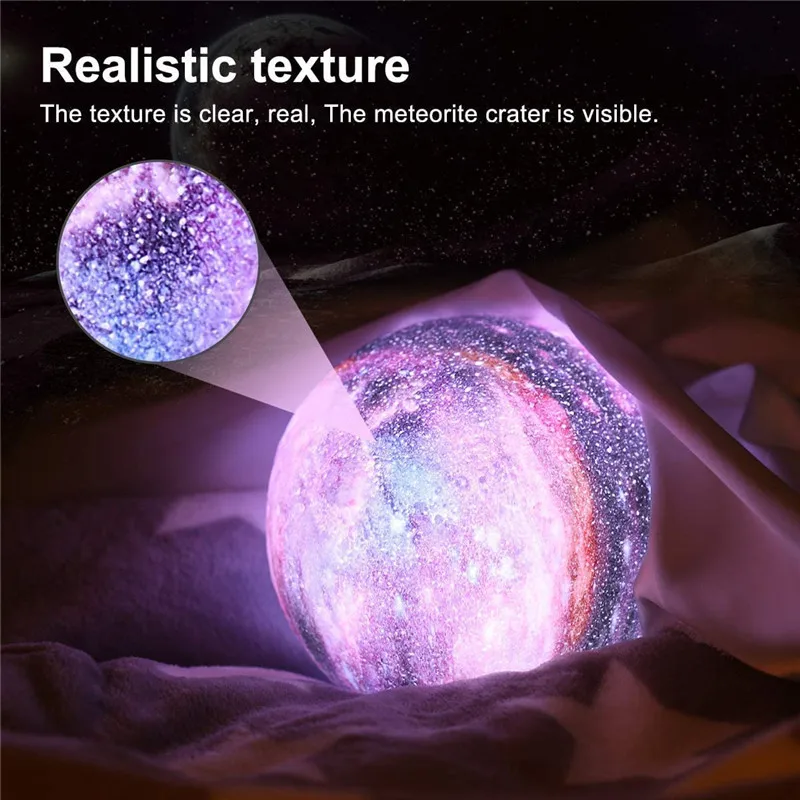 3D Print Moon Lamp 16 colors Remote LED Night Light Rechargeable Atmosphere NightLight Indoor Room Bedroom Decor 3D Print Moon Lamp 16 colors Remote LED Night Light Rechargeable Atmosphere NightLight Indoor Room Bedroom Decor