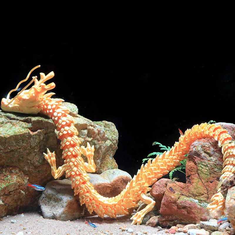 3D Printed Conjoined Dragon Ornaments, Movable Cartoon, Creative Dragon Plants, rockery, Fish Tank Landscaping 3D Printed Conjoined Dragon Ornaments, Movable Cartoon, Creative Dragon Plants, rockery, Fish Tank Landscaping