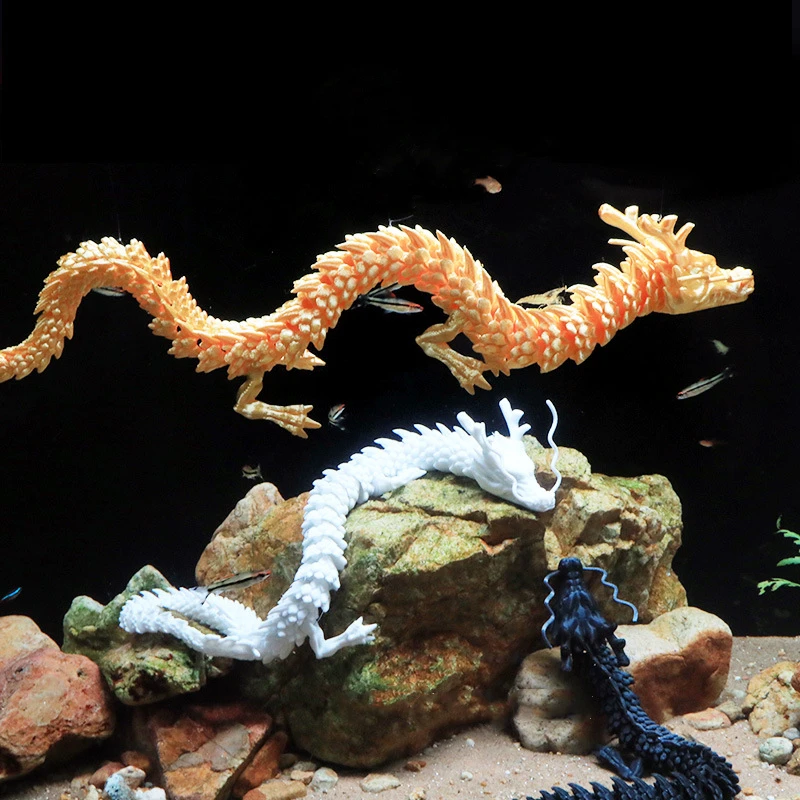 3D Printed Conjoined Dragon Ornaments, Movable Cartoon, Creative Dragon Plants, rockery, Fish Tank Landscaping 3D Printed Conjoined Dragon Ornaments, Movable Cartoon, Creative Dragon Plants, rockery, Fish Tank Landscaping