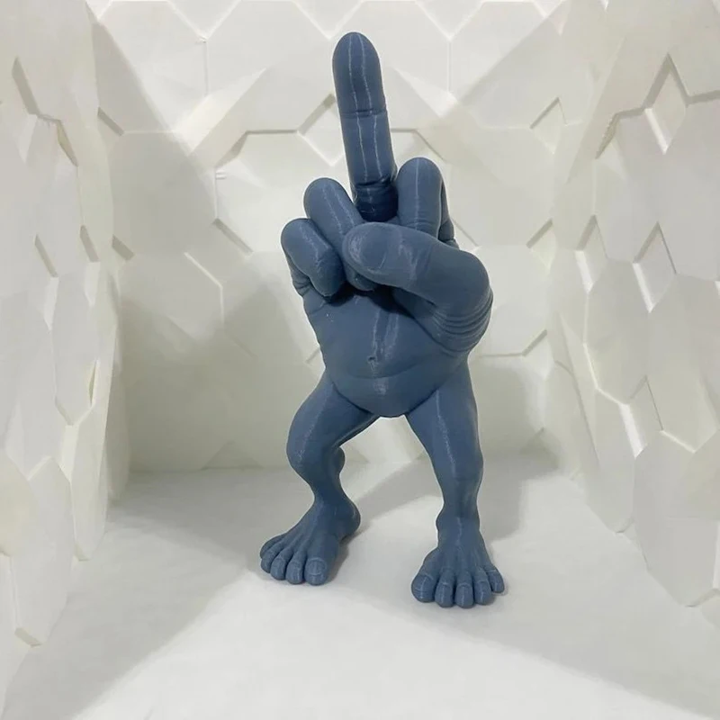 3D Printed Desktop Decorations Middle Finger Figure With Legs Refers To Funny Office Desk Ornaments Funny Toys 3D Printed Desktop Decorations Middle Finger Figure With Legs Refers To Funny Office Desk Ornaments Funny Toys
