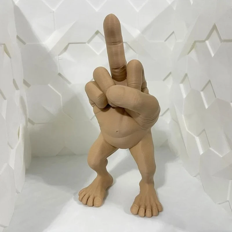 3D Printed Desktop Decorations Middle Finger Figure With Legs Refers To Funny Office Desk Ornaments Funny Toys 3D Printed Desktop Decorations Middle Finger Figure With Legs Refers To Funny Office Desk Ornaments Funny Toys