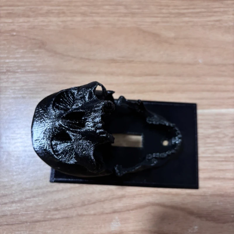 3D Printed Skull Light Switch Cover – Skull Wall Control Panel, Easy To Screw in Installation, Gothic and Halloween 3D Printed Skull Light Switch Cover – Skull Wall Control Panel, Easy To Screw in Installation, Gothic and Halloween