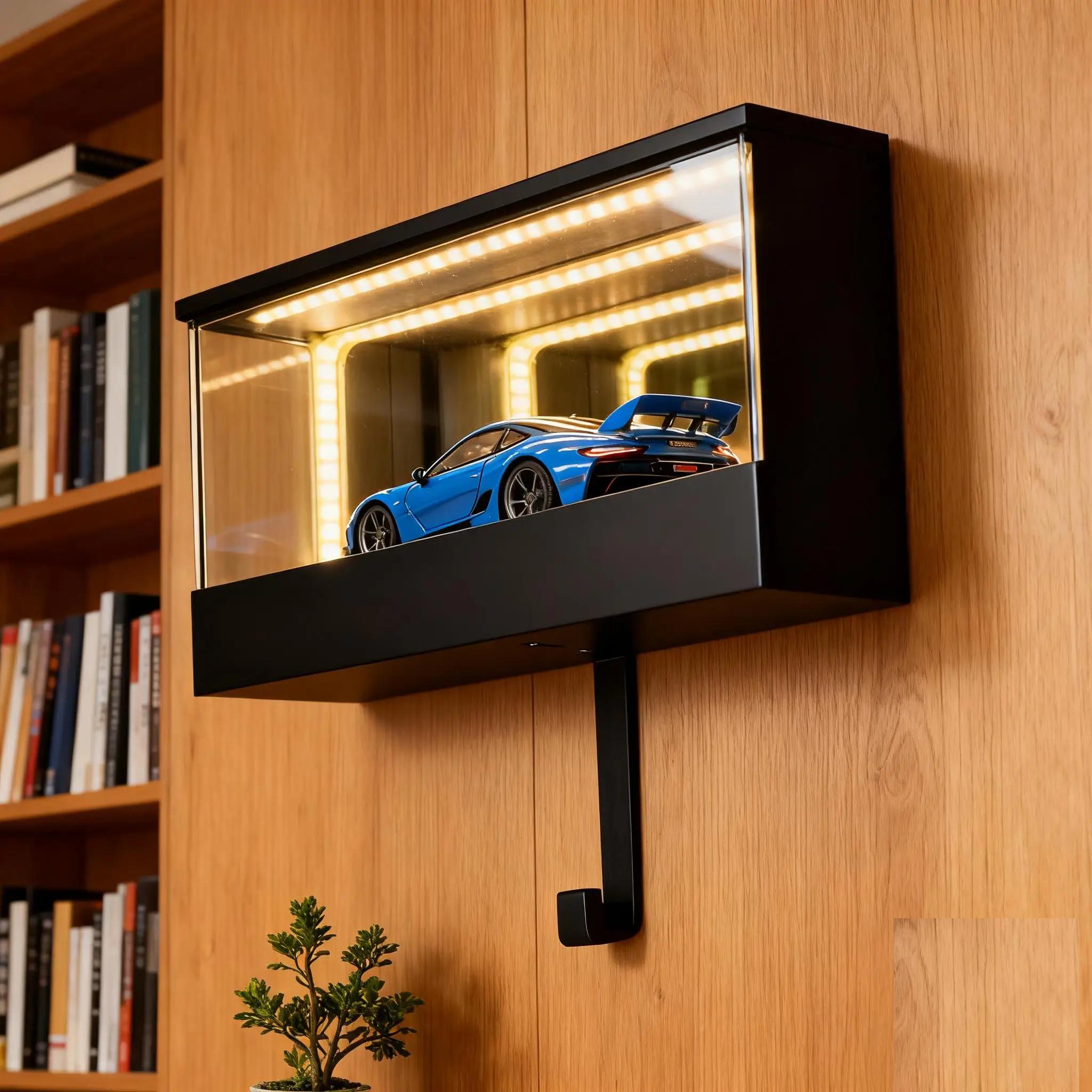3D Printed Wall Mount Car Key Holder With LED Light Creative Car Key Holder Organizer For Car Lovers Auto Gift