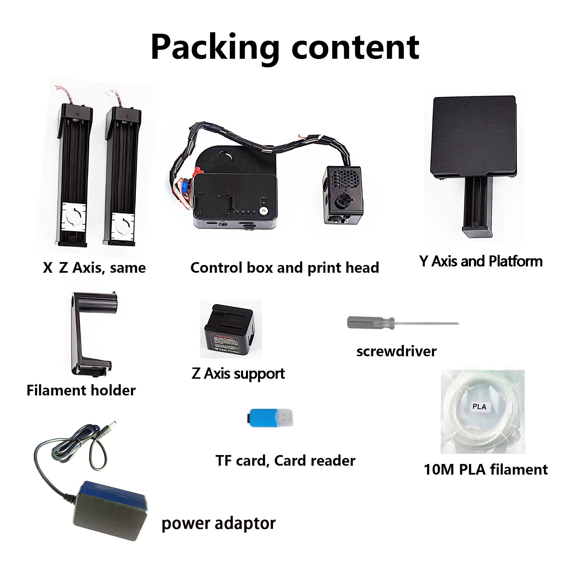 3D Printer Entry Level Compatible with PLA TPU 1.75mm Filament include Power Adaptor 3D Printer Entry Level Compatible with PLA TPU 1.75mm Filament include Power Adaptor