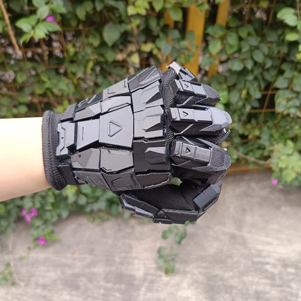 3D Printing Handmade Gluing Punk Mechanical Gloves Vintage Gothic Wearable Hand Armor Unisex Techwear Cosplay