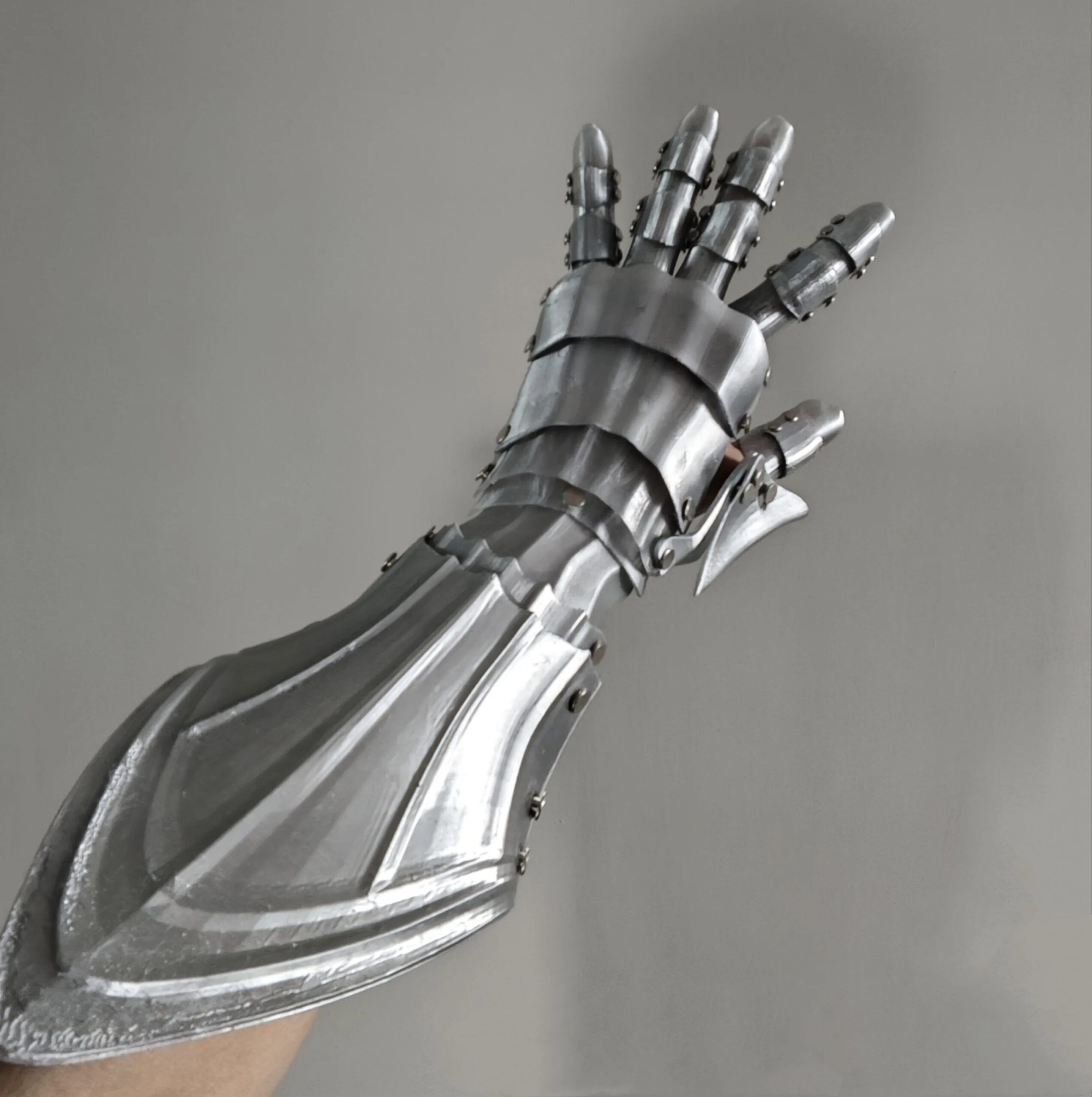 3D Printing Handmade Mechanic Long Gloves Man Woman Gothic Techwear Punk Hand Armor Medieval Cosplay Costume