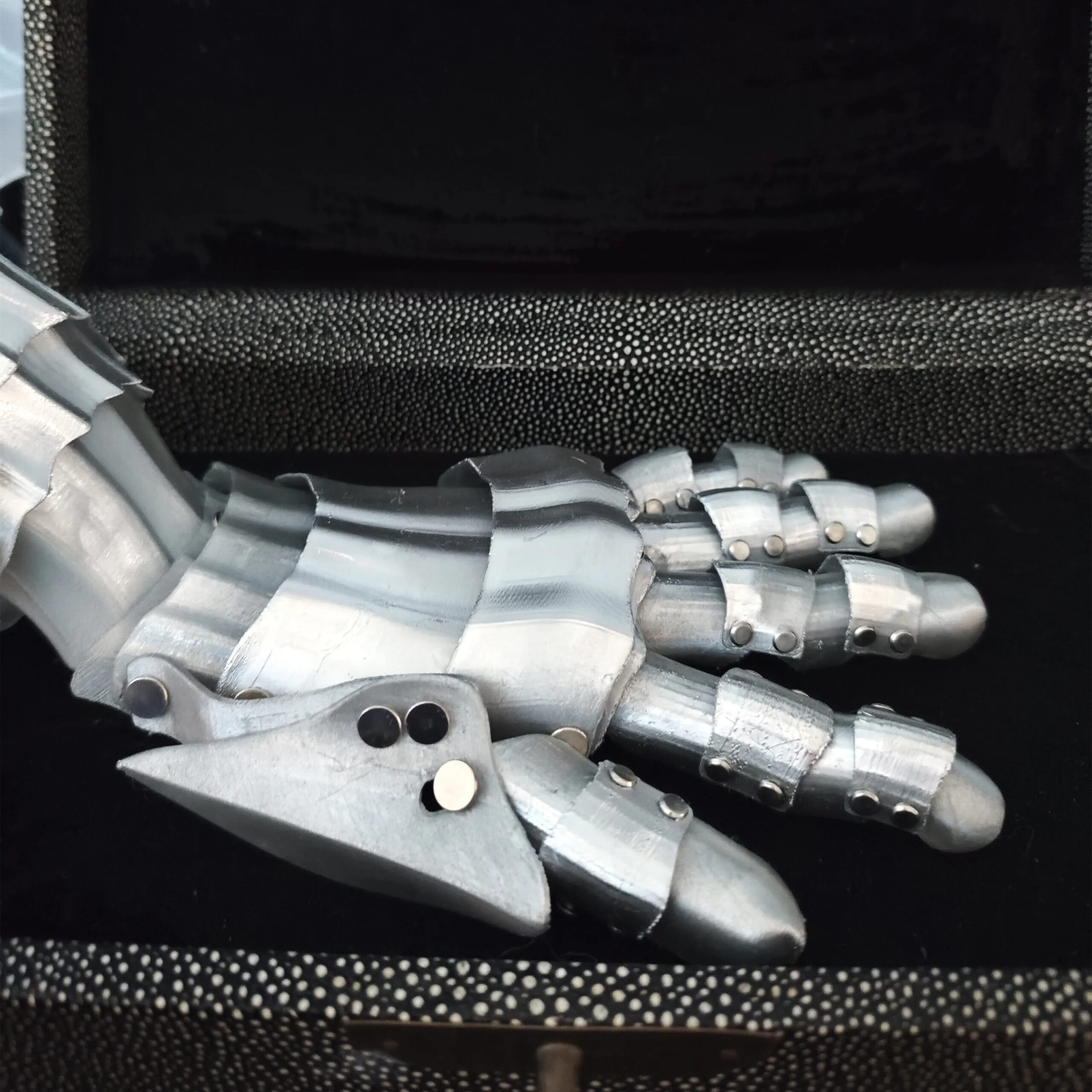 3D Printing Handmade Mechanic Long Gloves Man Woman Gothic Techwear Punk Hand Armor Medieval Cosplay Costume