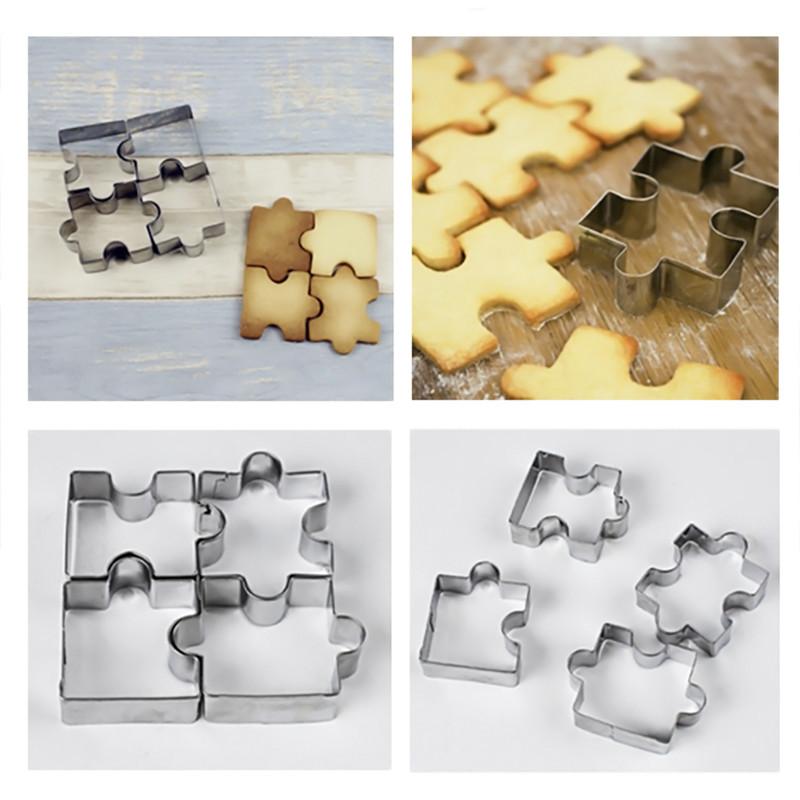 3D Puzzle Piece Cookie Cutters (4 pcs) 3D Puzzle Piece Cookie Cutters (4 pcs)