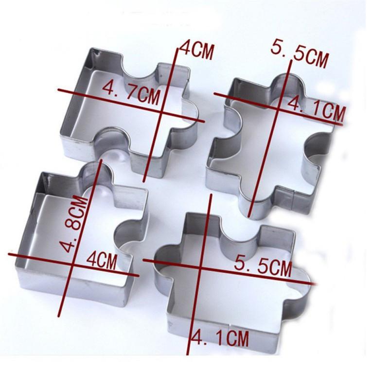 3D Puzzle Piece Cookie Cutters (4 pcs) 3D Puzzle Piece Cookie Cutters (4 pcs)