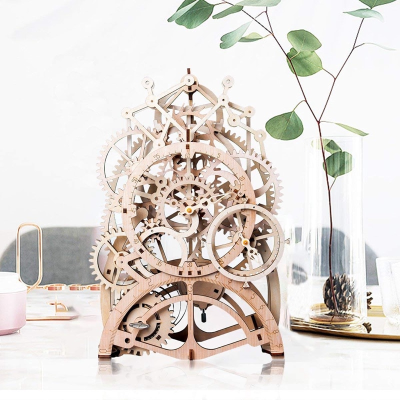 3D Puzzles Wooden Clockwork Model 3D Puzzles Wooden Clockwork Model