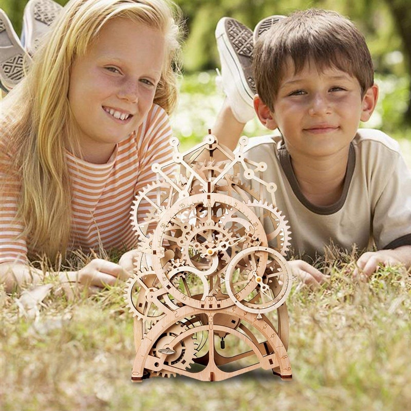 3D Puzzles Wooden Clockwork Model 3D Puzzles Wooden Clockwork Model