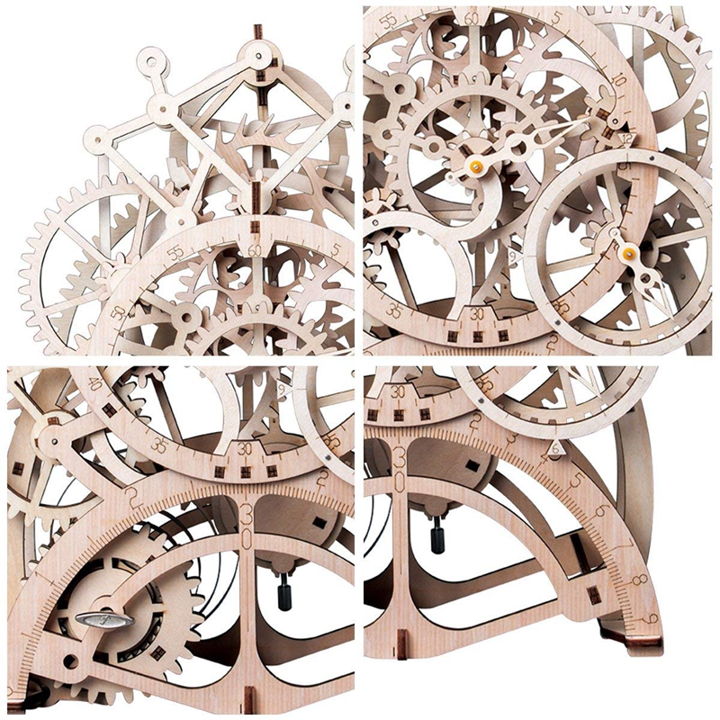 3D Puzzles Wooden Clockwork Model 3D Puzzles Wooden Clockwork Model