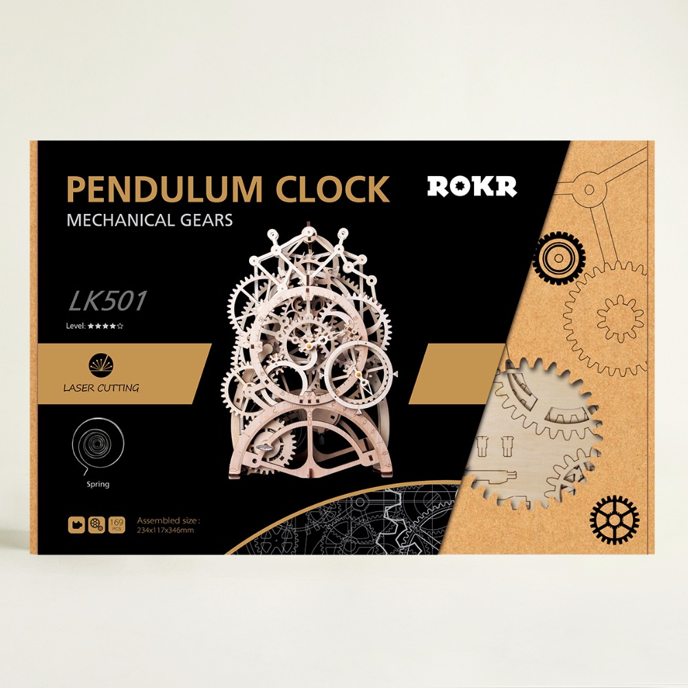 3D Puzzles Wooden Clockwork Model 3D Puzzles Wooden Clockwork Model