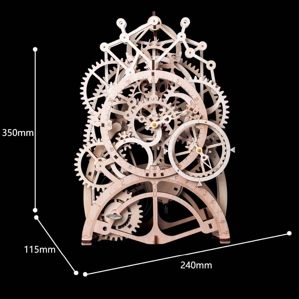 3D Puzzles Wooden Clockwork Model 3D Puzzles Wooden Clockwork Model