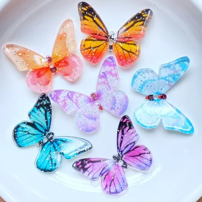 3D Resin Butterflies for Crafts (10pcs) 3D Resin Butterflies for Crafts (10pcs)