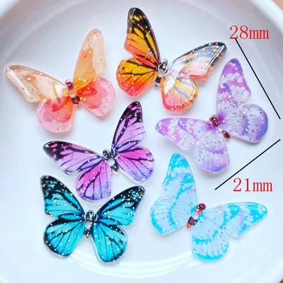 3D Resin Butterflies for Crafts (10pcs) 3D Resin Butterflies for Crafts (10pcs)