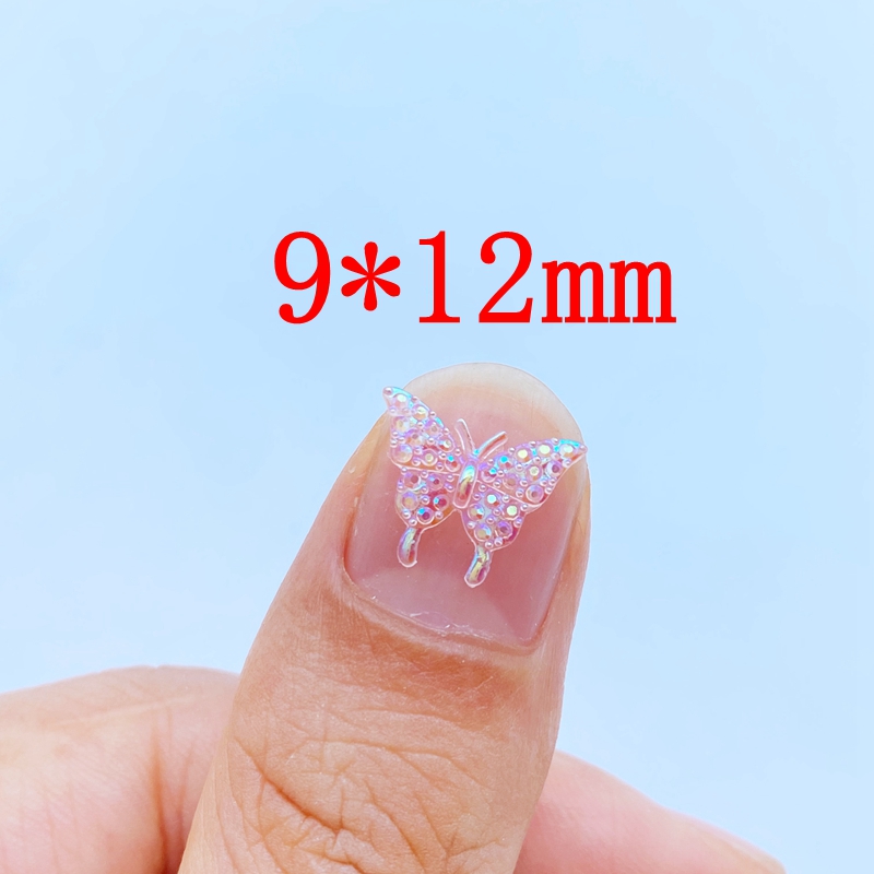 3D Resin Butterfly Nail Charms (100pcs)
