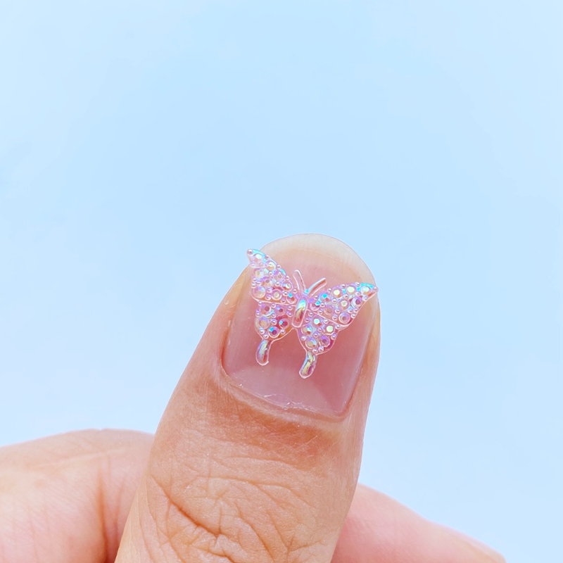 3D Resin Butterfly Nail Charms (100pcs)