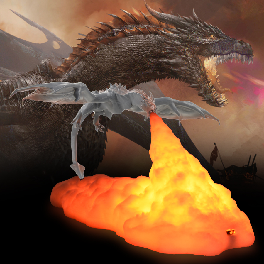 3D Room Decor Print LED Fire Dragon Ice Dragon Lamps Home Desktop Rechargeable Lamp Best Gift For Children Family Home 3D Room Decor Print LED Fire Dragon Ice Dragon Lamps Home Desktop Rechargeable Lamp Best Gift For Children Family Home