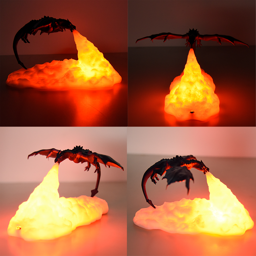 3D Room Decor Print LED Fire Dragon Ice Dragon Lamps Home Desktop Rechargeable Lamp Best Gift For Children Family Home 3D Room Decor Print LED Fire Dragon Ice Dragon Lamps Home Desktop Rechargeable Lamp Best Gift For Children Family Home