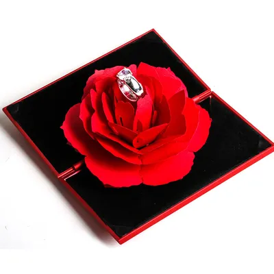 3D Rose Pop Up Ring Box 3D Rose Pop Up Ring Box