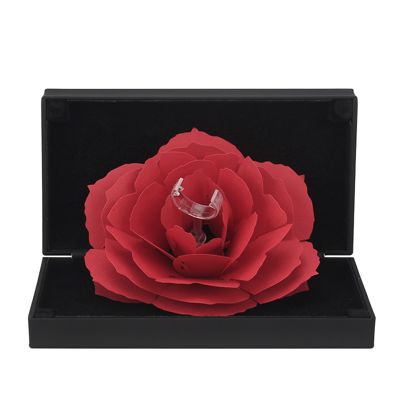 3D Rose Pop Up Ring Box 3D Rose Pop Up Ring Box