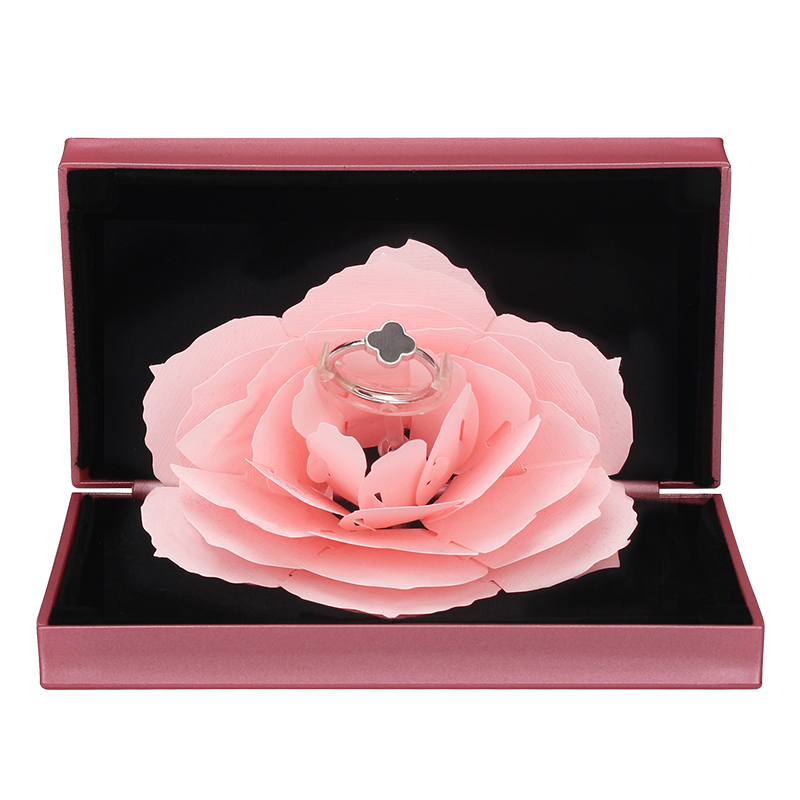3D Rose Pop Up Ring Box 3D Rose Pop Up Ring Box
