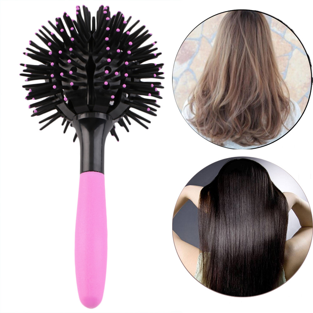 3D Round Ball Hair Brush