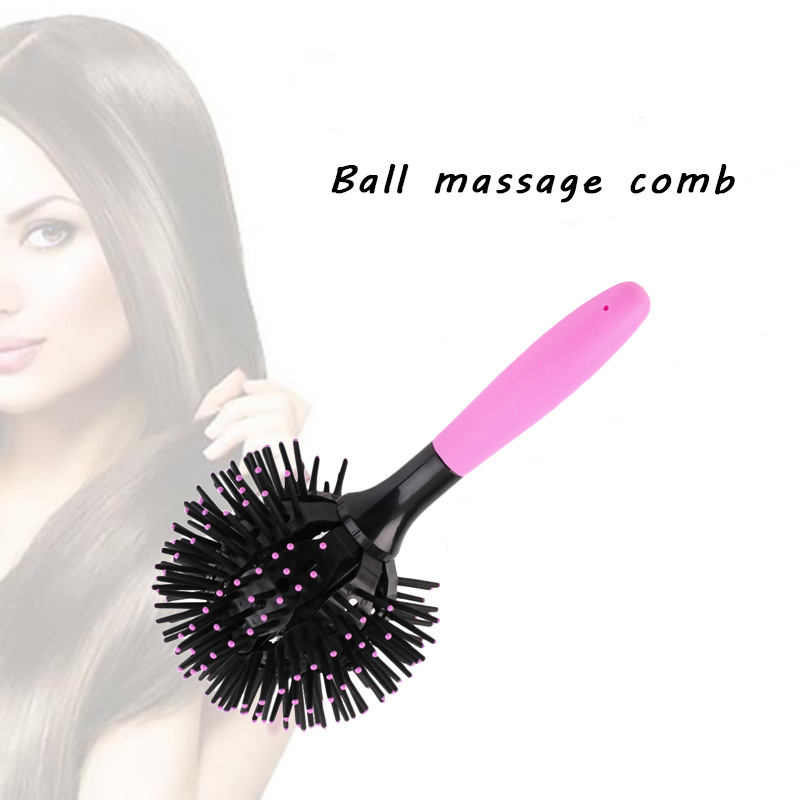 3D Round Ball Hair Brush