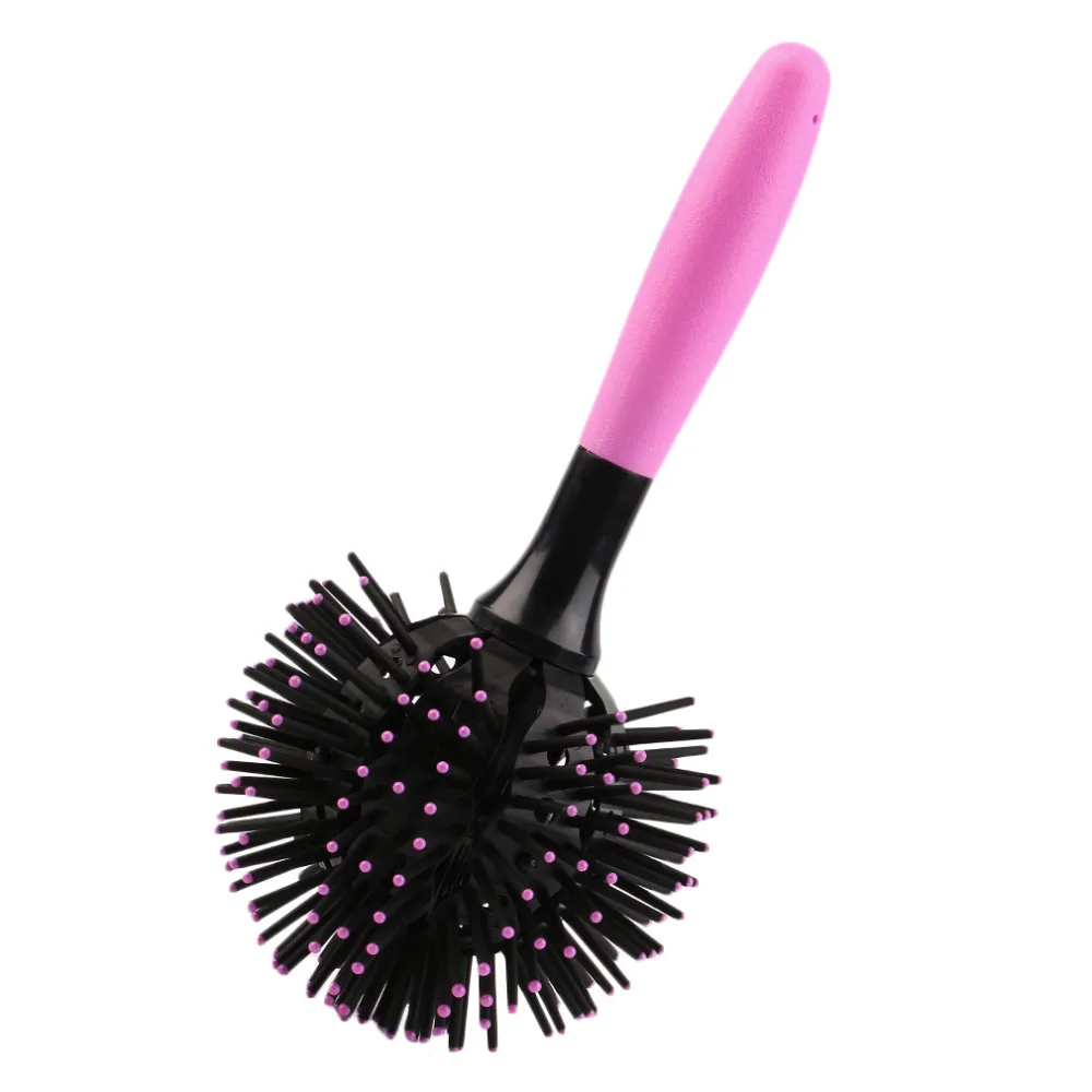 3D Round Hair Brushes Comb Salon Make Up 360 Degree Ball Styling Tools Magic Detangling Hairbrush Heat Resistant Hair