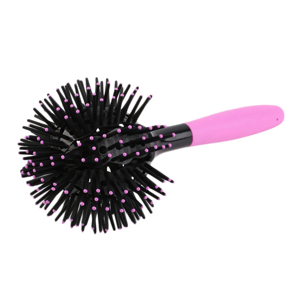 3D Round Hair Brushes Comb Salon Make Up 360 Degree Ball Styling Tools Magic Detangling Hairbrush Heat Resistant Hair