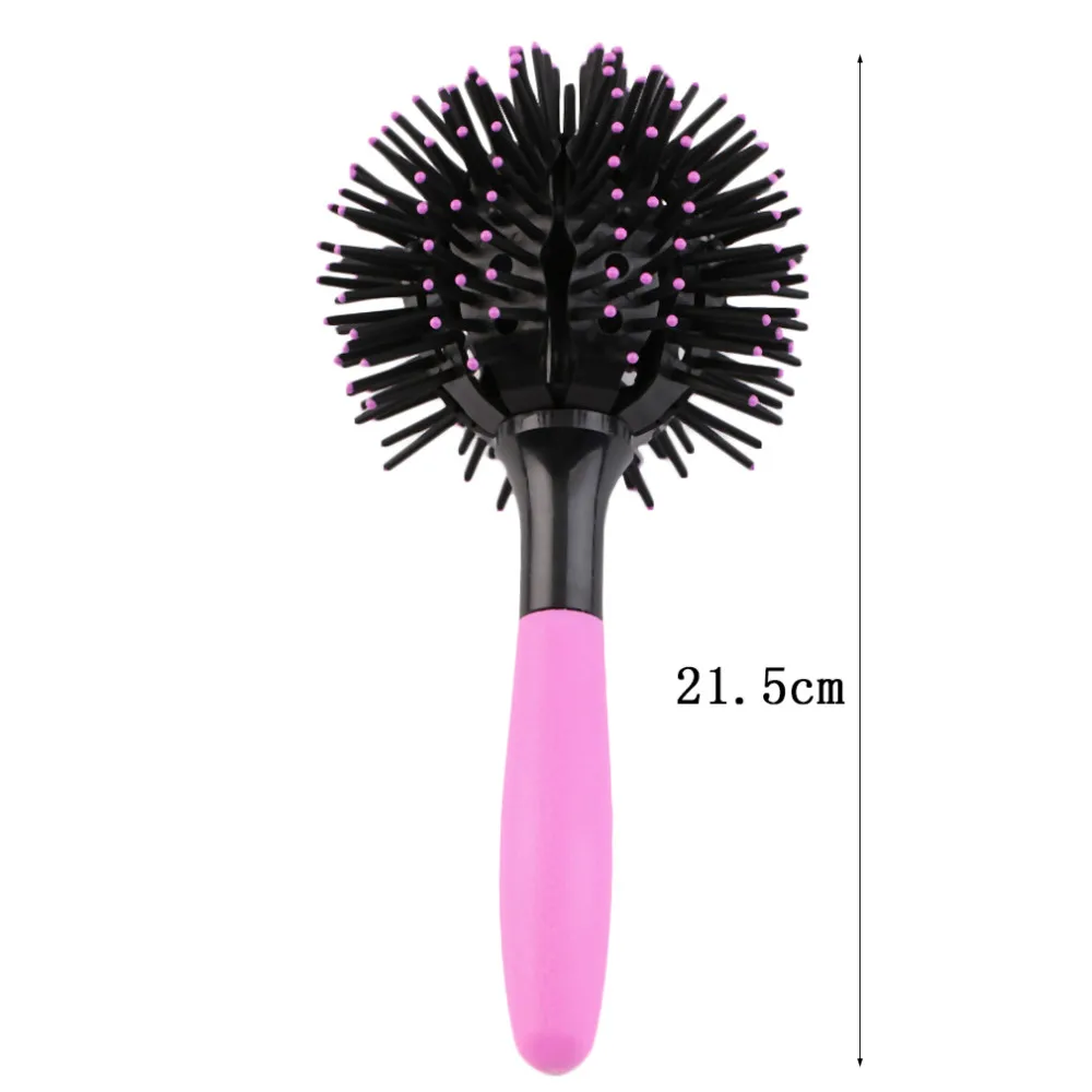 3D Round Hair Brushes Comb Salon Make Up 360 Degree Ball Styling Tools Magic Detangling Hairbrush Heat Resistant Hair