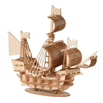 3D Sailboat Wooden Puzzle Assembly Model Puzzle DIY Wooden Crafts 3D Puzzle Toys Gifts 3D Sailboat Wooden Puzzle Assembly Model Puzzle DIY Wooden Crafts 3D Puzzle Toys Gifts