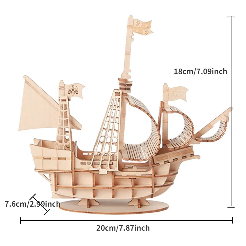 3D Sailboat Wooden Puzzle Assembly Model Puzzle DIY Wooden Crafts 3D Puzzle Toys Gifts 3D Sailboat Wooden Puzzle Assembly Model Puzzle DIY Wooden Crafts 3D Puzzle Toys Gifts