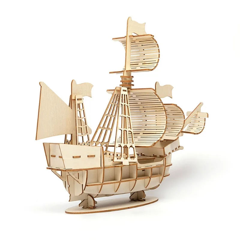 3D Sailboat Wooden Puzzle Assembly Model Puzzle DIY Wooden Crafts 3D Puzzle Toys Gifts 3D Sailboat Wooden Puzzle Assembly Model Puzzle DIY Wooden Crafts 3D Puzzle Toys Gifts