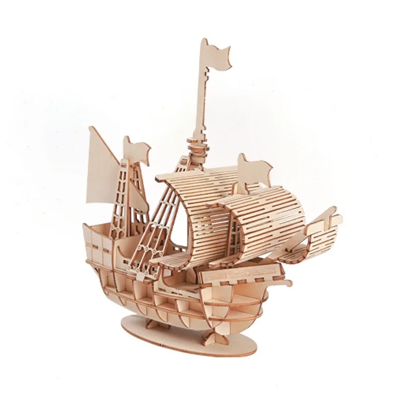 3D Sailboat Wooden Puzzle Assembly Model Puzzle DIY Wooden Crafts 3D Puzzle Toys Gifts 3D Sailboat Wooden Puzzle Assembly Model Puzzle DIY Wooden Crafts 3D Puzzle Toys Gifts