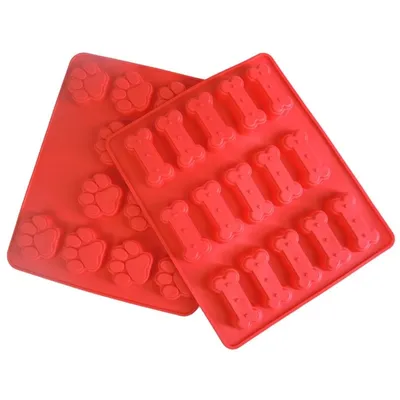 3D Silicone Dog Treat Mold Tray