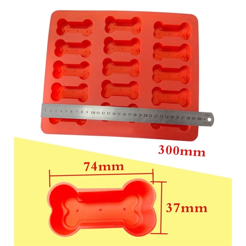 3D Silicone Dog Treat Mold Tray