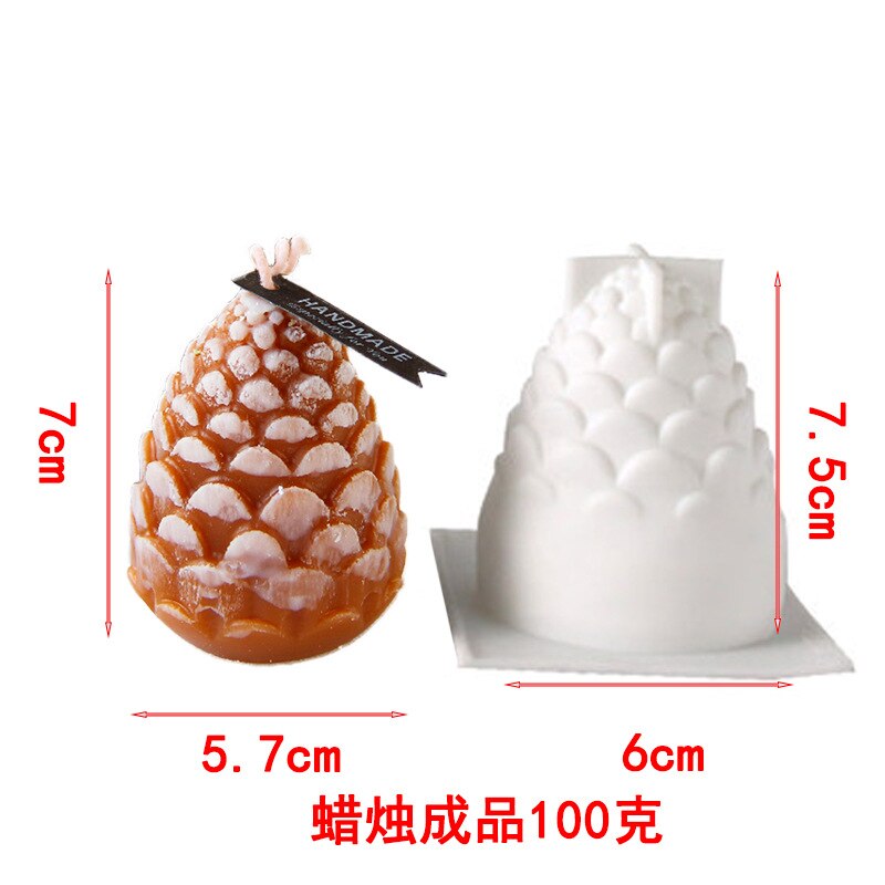 3D Silicone Pinecone Candle Mold 3D Silicone Pinecone Candle Mold
