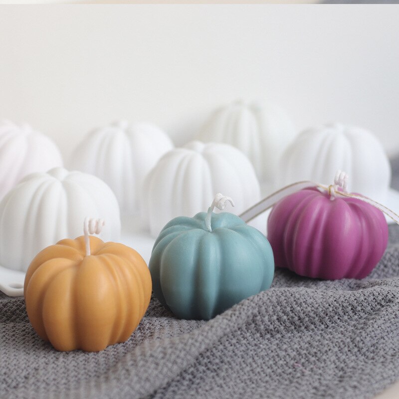 3D Silicone Pumpkin Candle Mold 3D Silicone Pumpkin Candle Mold
