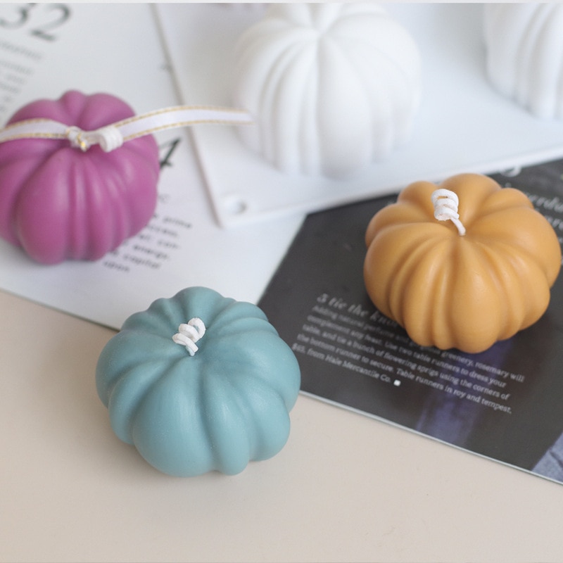 3D Silicone Pumpkin Candle Mold 3D Silicone Pumpkin Candle Mold