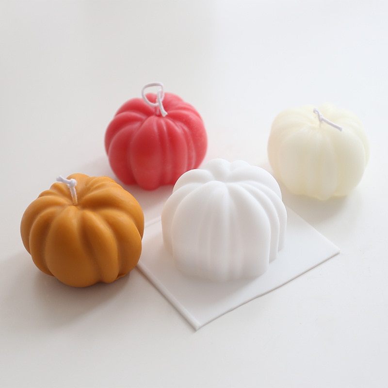 3D Silicone Pumpkin Candle Mold 3D Silicone Pumpkin Candle Mold