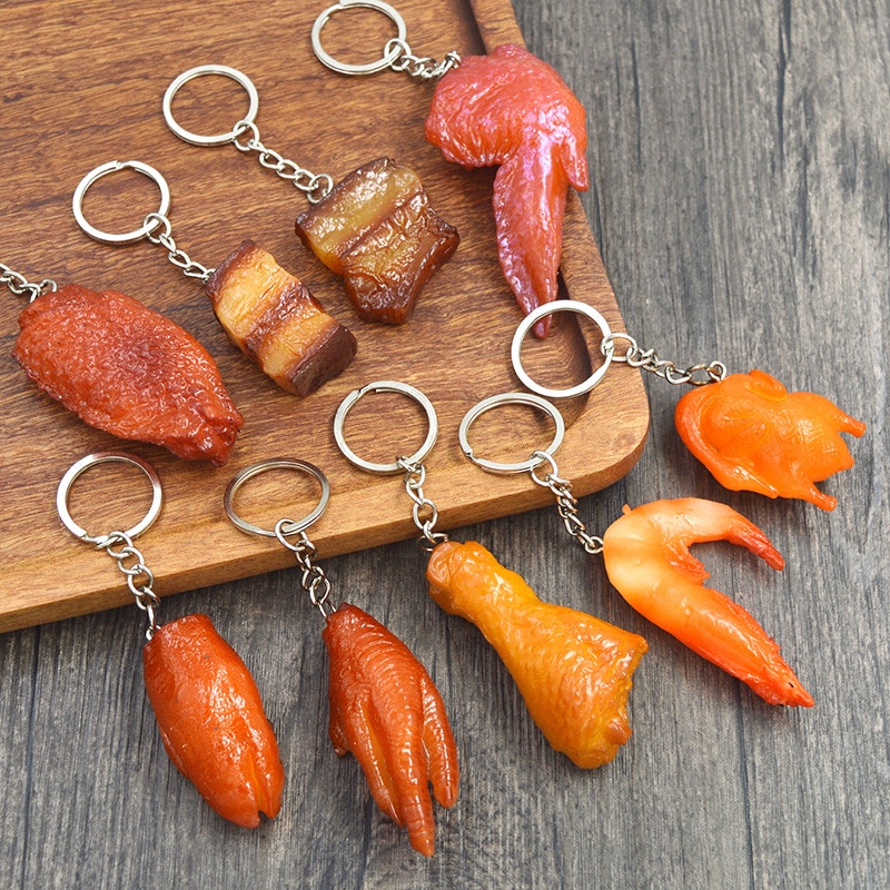 3D Simulation Food Keychain