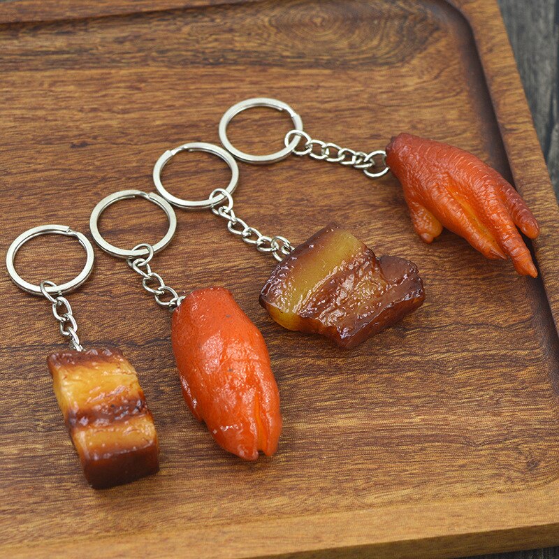 3D Simulation Food Keychain